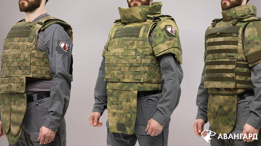 Бронежилеты производства «Авангард» в камуфляже в расцветке Foliage Green