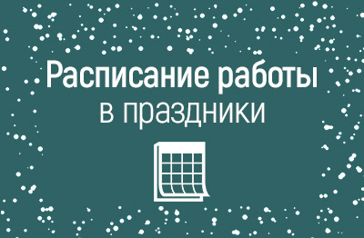 График работы в Новогодние праздники 2026