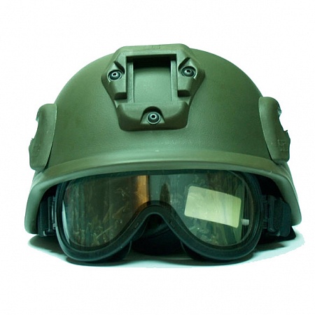 Защитный шлем ШБМ-А-П с планками и кронштейном