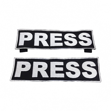 Комплект шевронов PRESS (Пресса) для журналистов